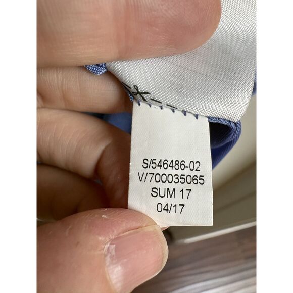 Banana Republic Blue Floral Halter Dress Spring Summer Wedding Church Work XS S - Picture 10 of 10